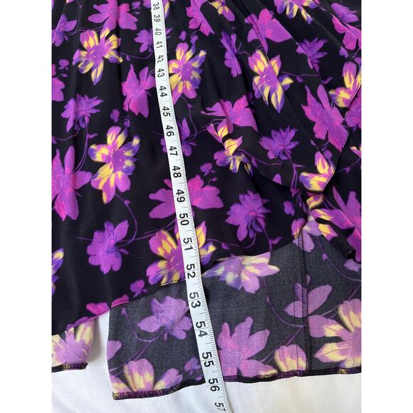 Maje Retunia Floral Maxi Dress Purple size 3 NWT - Picture 7 of 8